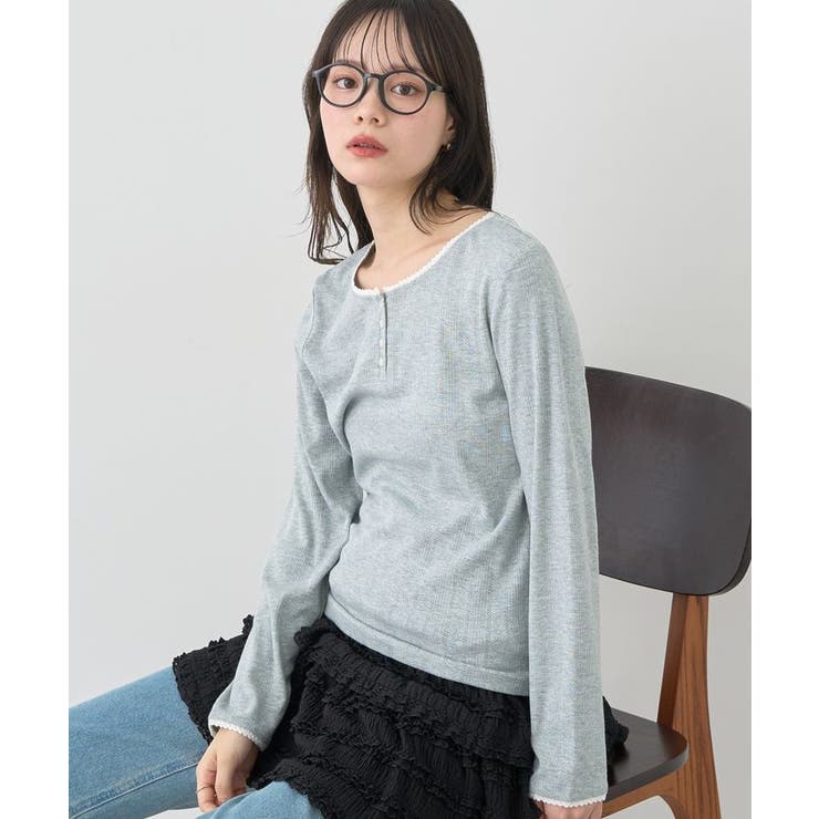 【WEB限定】アイレットジャカードタイトプルオーバー | earth music&ecology  | 詳細画像36 