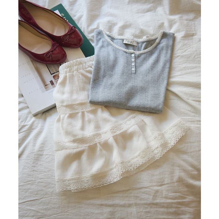 【WEB限定】アイレットジャカードタイトプルオーバー | earth music&ecology  | 詳細画像50 