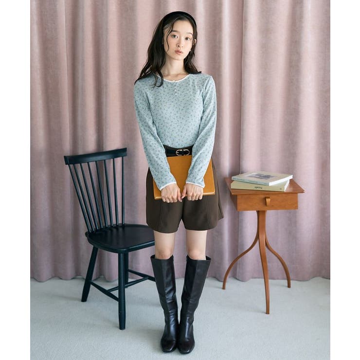 【WEB限定】アイレットジャカードタイトプルオーバー | earth music&ecology  | 詳細画像3 