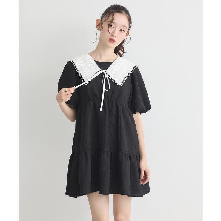 セーラーカラーレース付け襟 | earth music&ecology  | 詳細画像6 