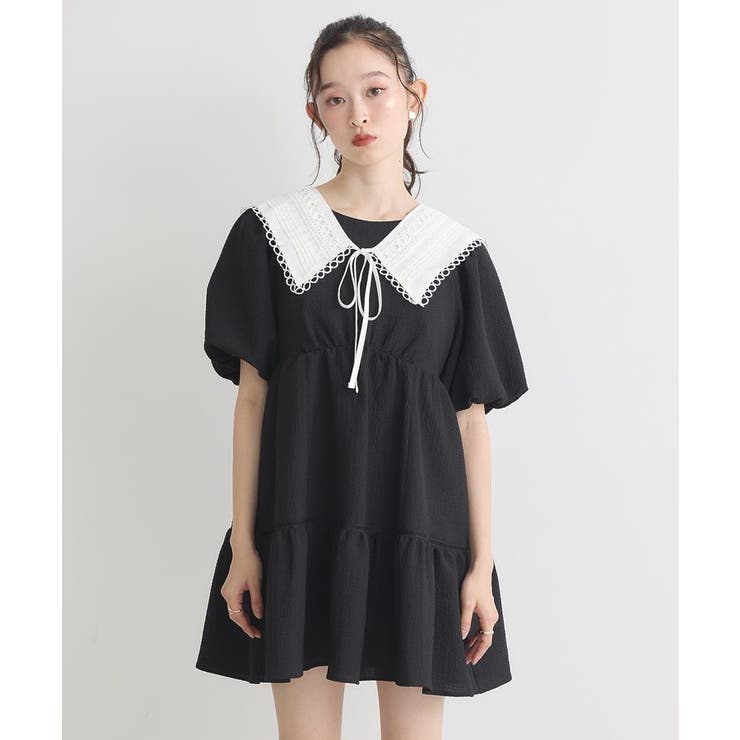 セーラーカラーレース付け襟 | earth music&ecology  | 詳細画像7 