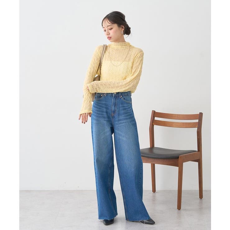 ハイネックシアーうねうねプルオーバー | earth music&ecology  | 詳細画像19 