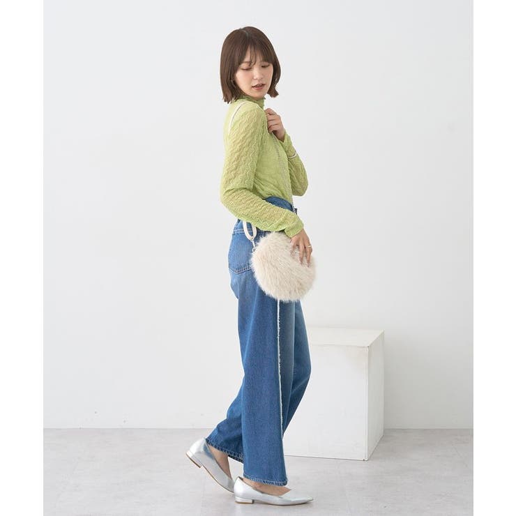 ハイネックシアーうねうねプルオーバー | earth music&ecology  | 詳細画像7 