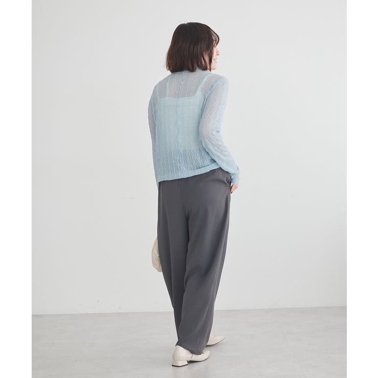 ハイネックシアーうねうねプルオーバー | earth music&ecology  | 詳細画像25 