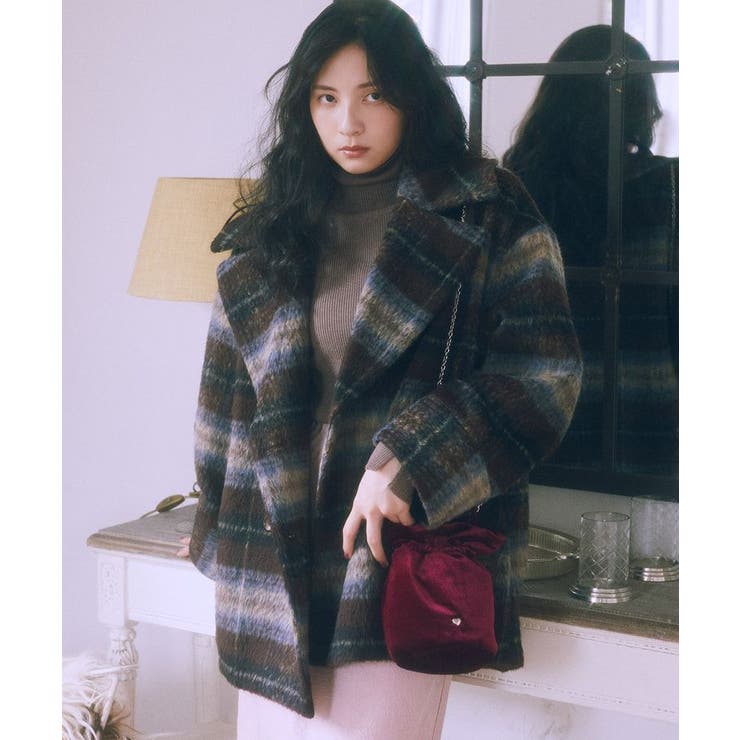 ベロアハンドルバッグ | earth music&ecology  | 詳細画像6 