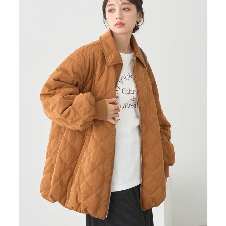 【WEB限定】ダブルステッチキルティングコート | earth music&ecology  | 詳細画像1 