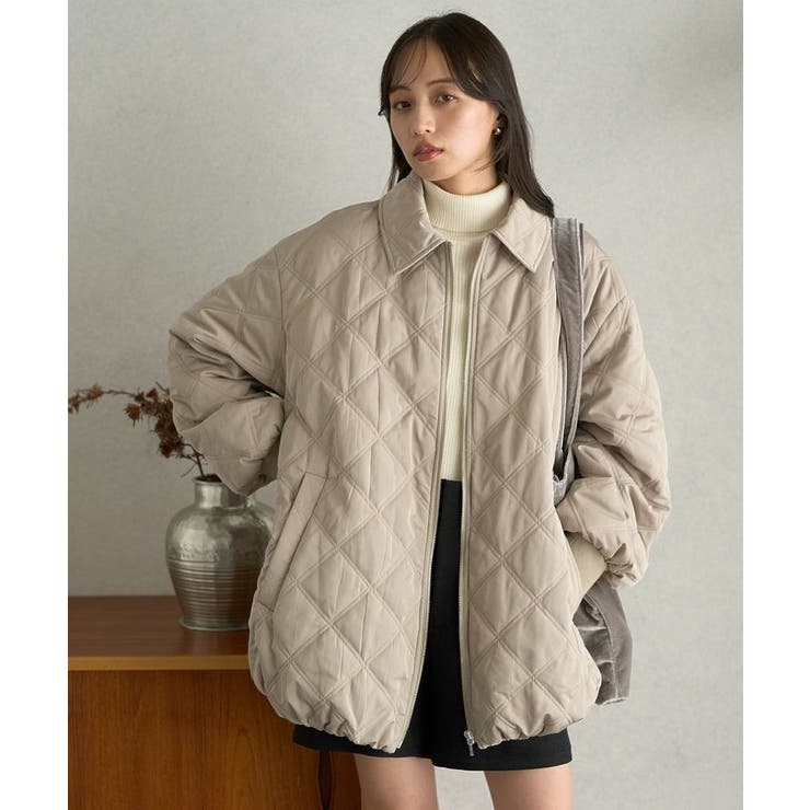 【WEB限定】ダブルステッチキルティングコート | earth music&ecology  | 詳細画像10 