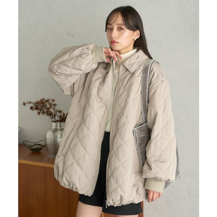 【WEB限定】ダブルステッチキルティングコート | earth music&ecology  | 詳細画像11 