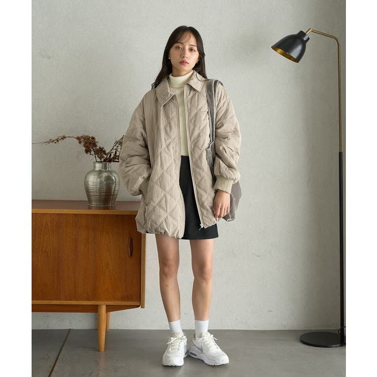 【WEB限定】ダブルステッチキルティングコート | earth music&ecology  | 詳細画像13 