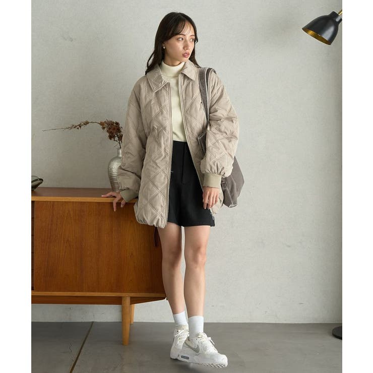 【WEB限定】ダブルステッチキルティングコート | earth music&ecology  | 詳細画像14 