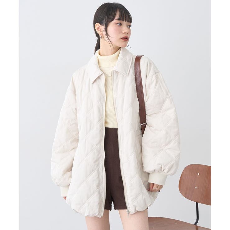 【WEB限定】ダブルステッチキルティングコート | earth music&ecology  | 詳細画像23 