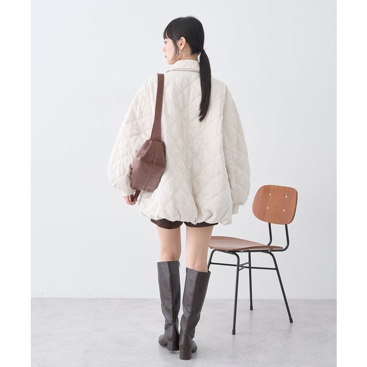 【WEB限定】ダブルステッチキルティングコート | earth music&ecology  | 詳細画像26 