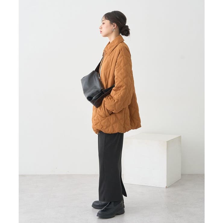 【WEB限定】ダブルステッチキルティングコート | earth music&ecology  | 詳細画像6 