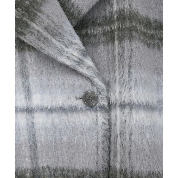 チェックシャギーコート | earth music&ecology  | 詳細画像35 