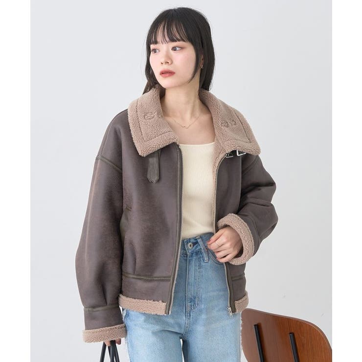 フェイクムートンジャケット | earth music&ecology  | 詳細画像2 