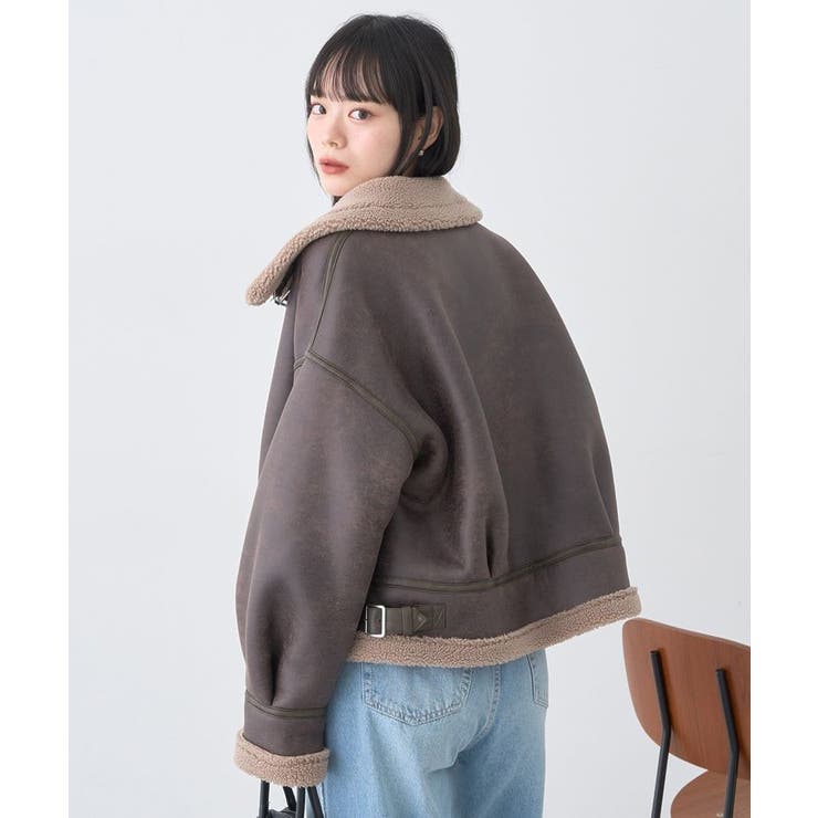 フェイクムートンジャケット | earth music&ecology  | 詳細画像4 