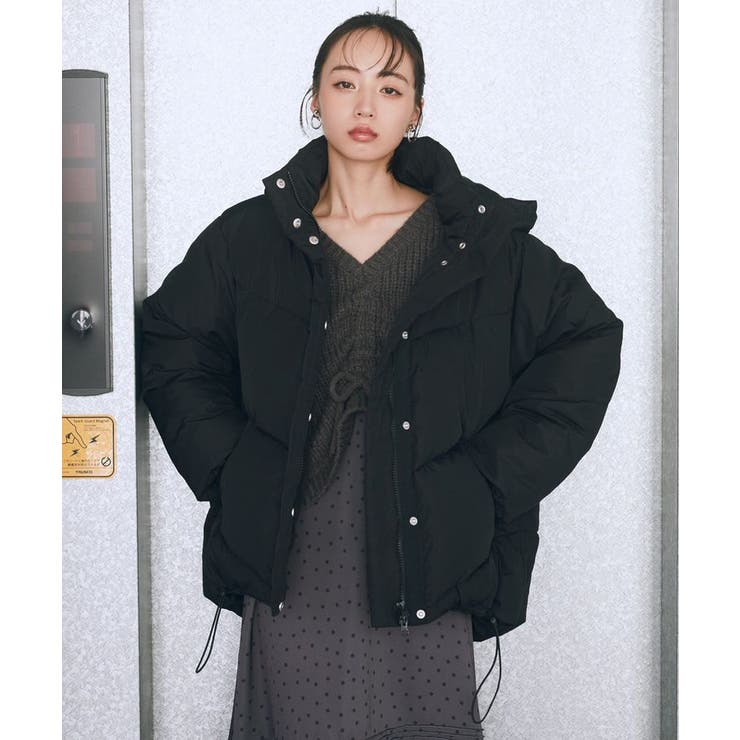 ブラック | 2WAYパファーブルゾン | earth music&ecology 