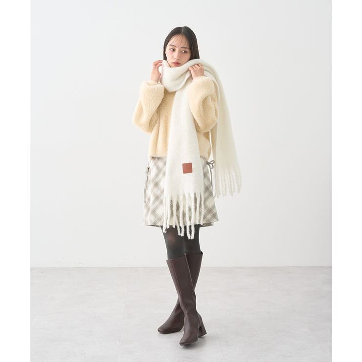 ワンポイントビッグマフラー | earth music&ecology  | 詳細画像5 