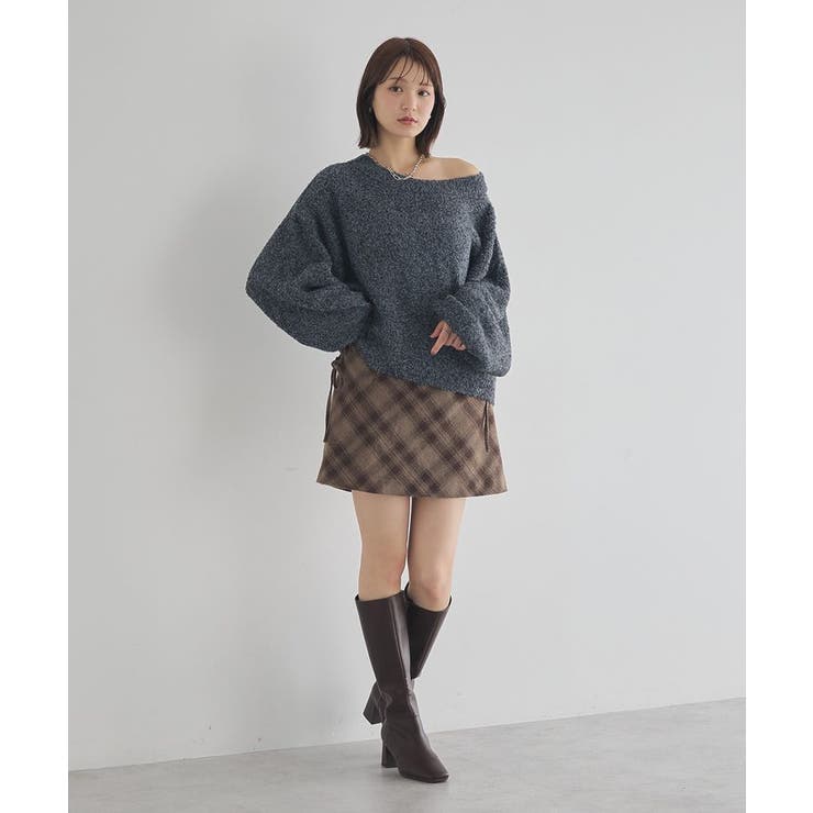 サイドレースアップミニスカート | earth music&ecology  | 詳細画像19 