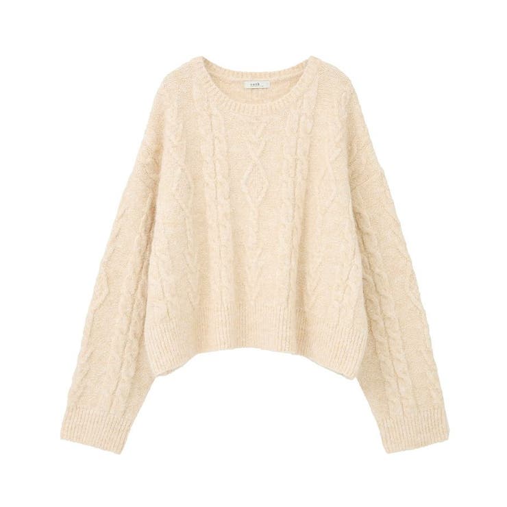 モヘヤタッチケーブルニットプルオーバー | earth music&ecology  | 詳細画像28 