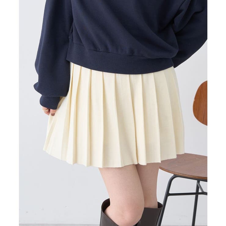 ニットプリーツスカート | earth music&ecology  | 詳細画像2 