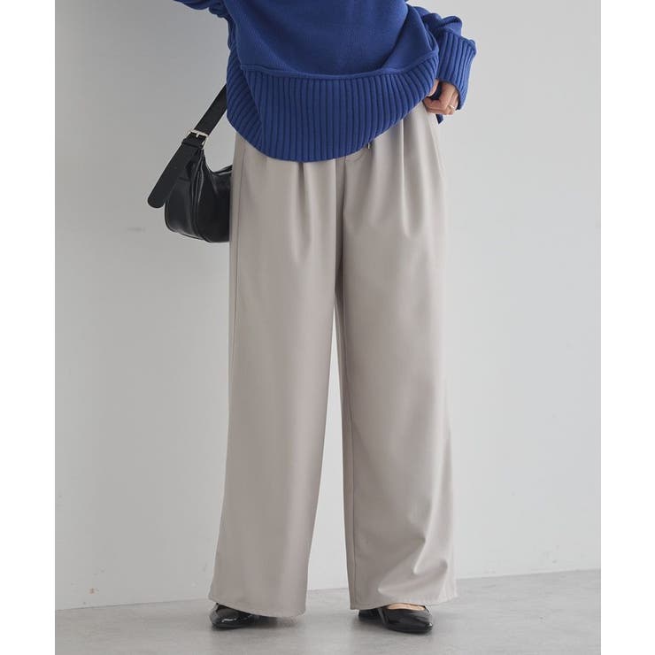 グレーベージュ | ゆるとろパンツ | earth music&ecology 