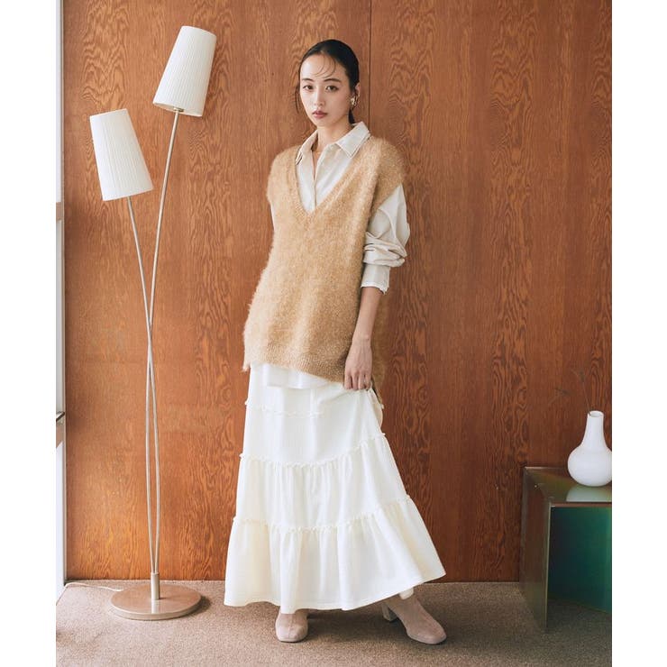 メロー切替フレアスカート | earth music&ecology  | 詳細画像3 