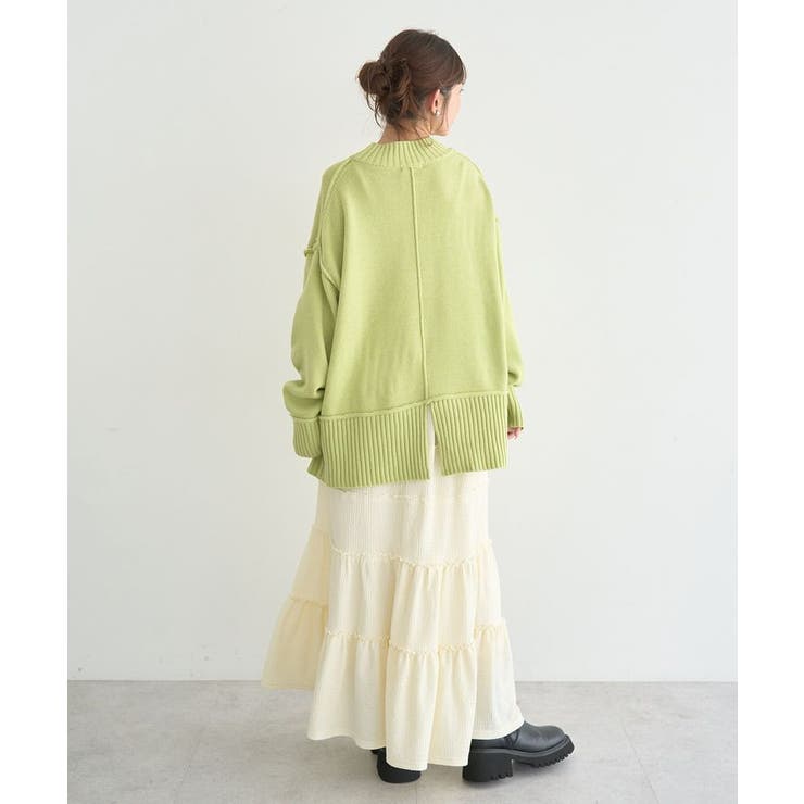 メロー切替フレアスカート | earth music&ecology  | 詳細画像14 