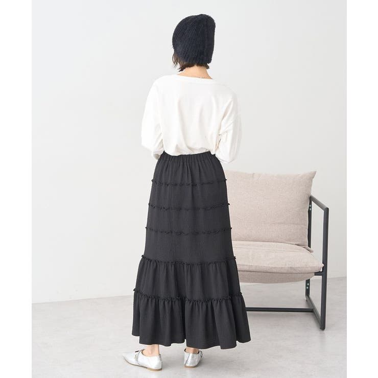 メロー切替フレアスカート | earth music&ecology  | 詳細画像20 