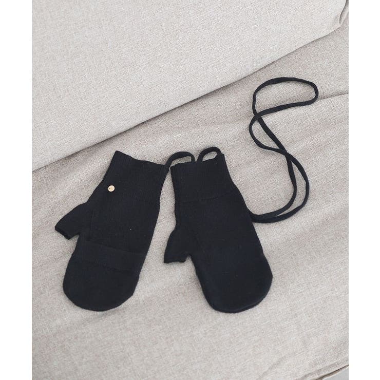 チャーム付きニットミトン | earth music&ecology  | 詳細画像4 