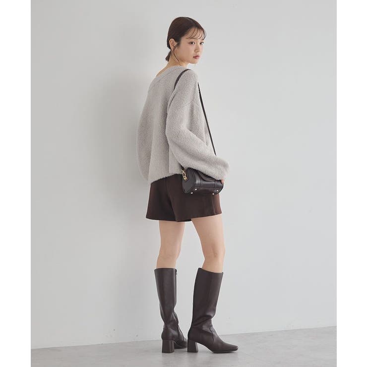 オフショルフェザーニットプルオーバー | earth music&ecology  | 詳細画像8 