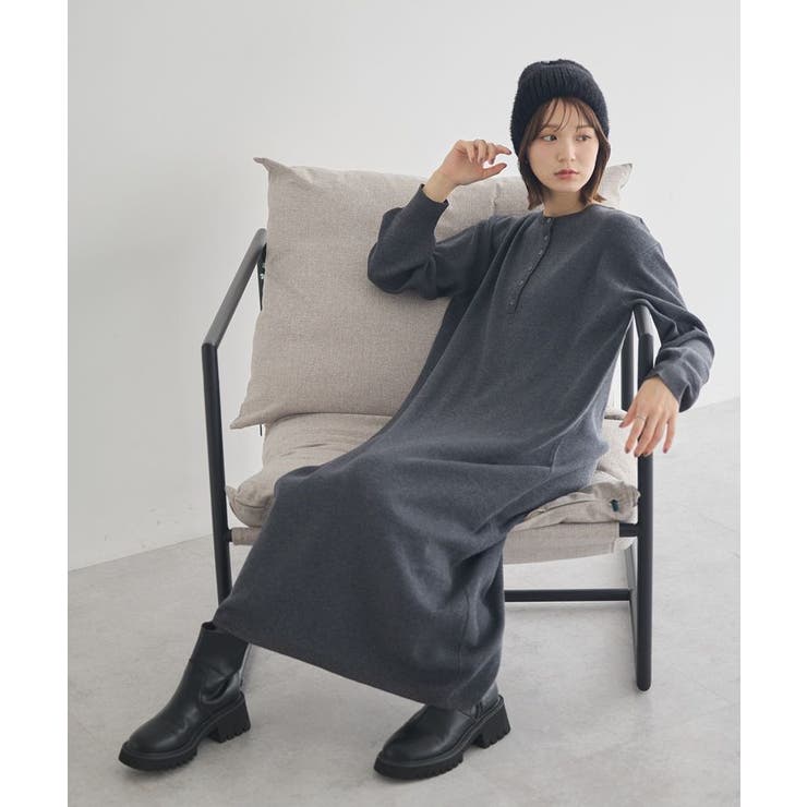 ソウバリヘンリーニットワンピース | earth music&ecology  | 詳細画像1 