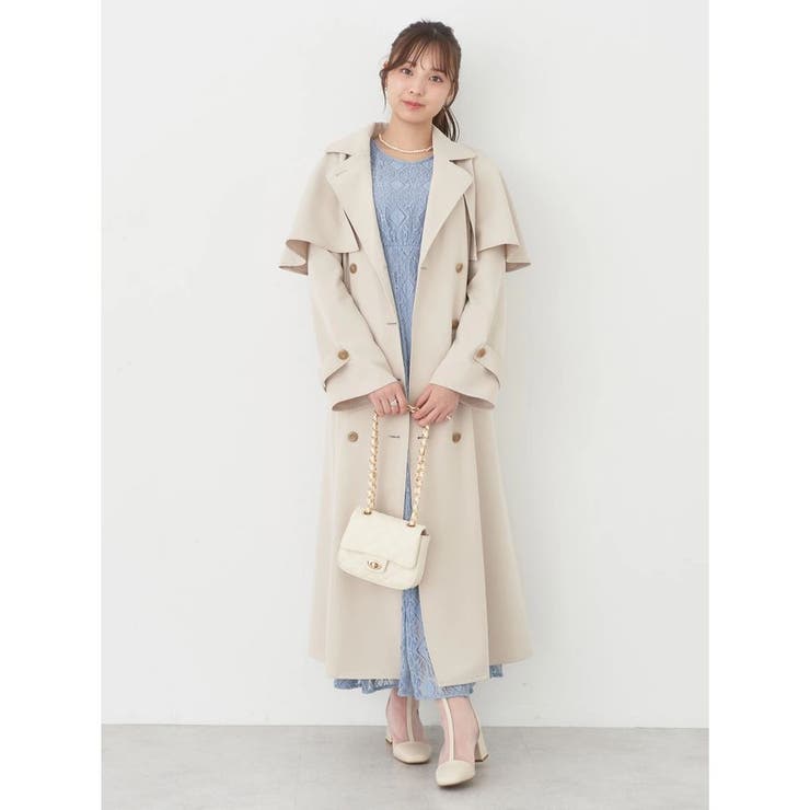 ellie エリー ケープトレンチコート ベージュ 限定セール 新品未使用 ELLIE エリー ケープ トレンチコート ベージュ