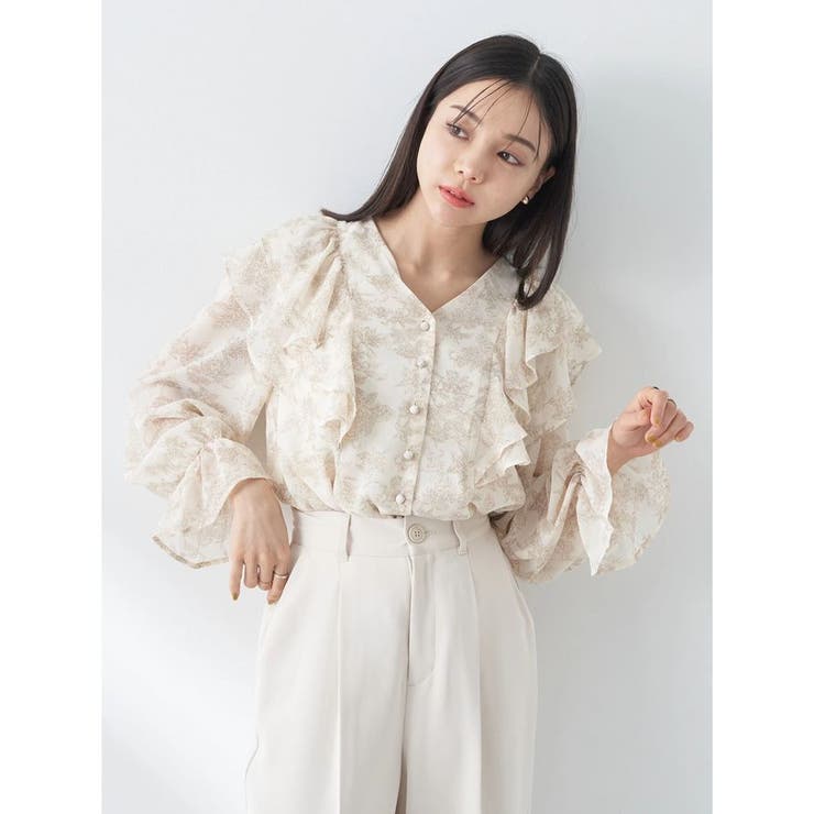 miumiu 花柄ブラウス