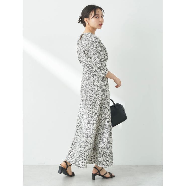 小花柄Vネックワンピース[品番：EMEW0044220]｜earth
