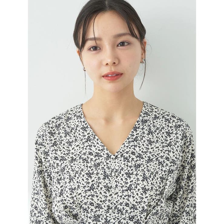 小花柄Vネックワンピース[品番：EMEW0044220]｜earth