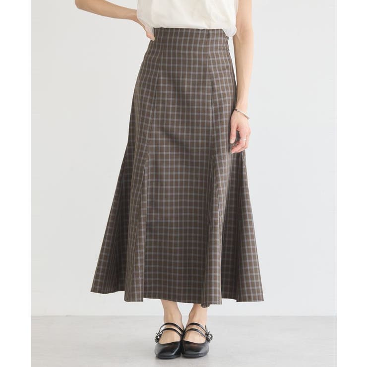 ダークブラウン ファーコート フレア裾 S～M 【公式通販】