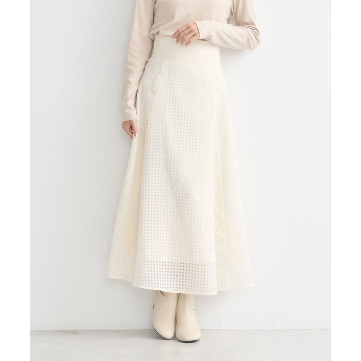 シアーチェックスカート | earth music&ecology  | 詳細画像1 