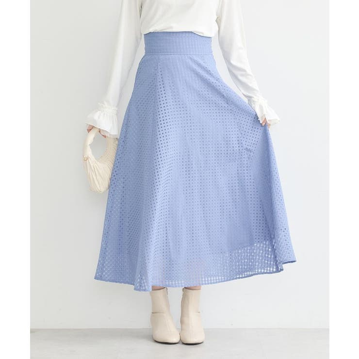 シアーチェックスカート | earth music&ecology  | 詳細画像10 