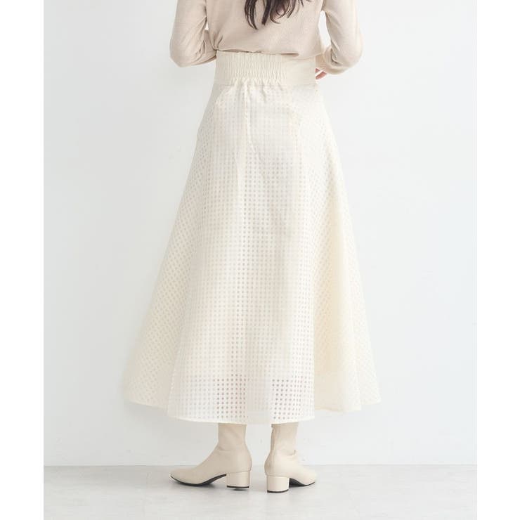 シアーチェックスカート | earth music&ecology  | 詳細画像4 