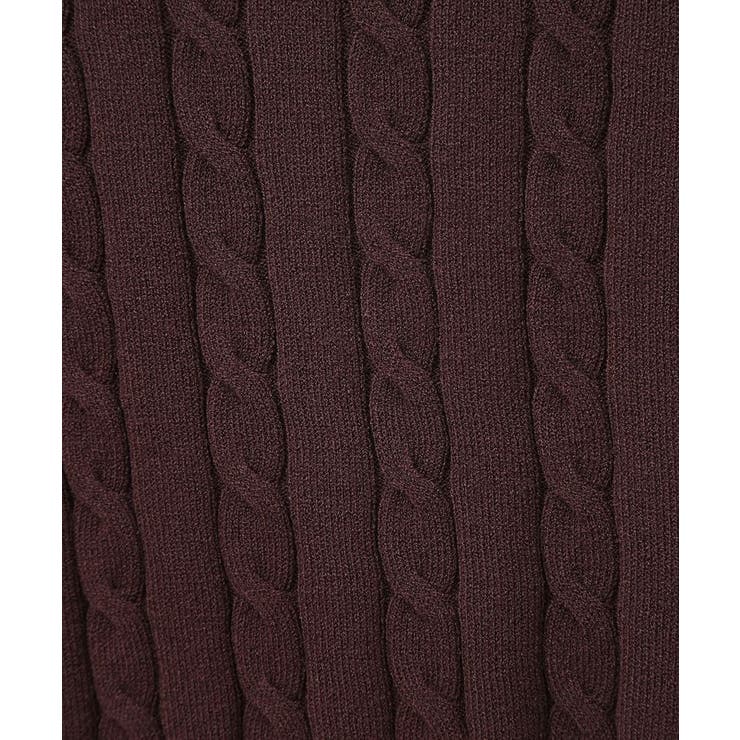 半袖ケーブルニットプルオーバー | earth music&ecology  | 詳細画像33 