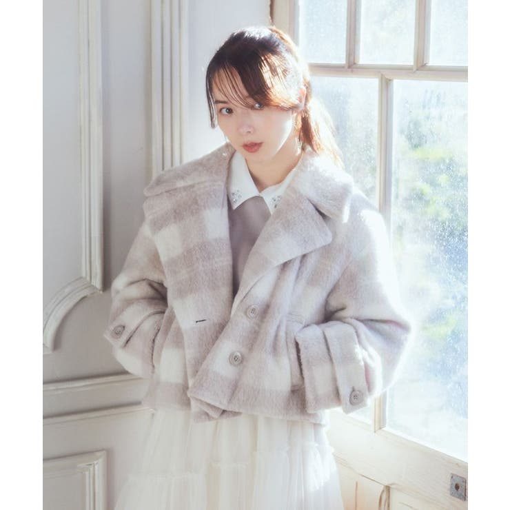 シャギーショートコート[品番：JRDM0047265]｜JUNRED（ジュン