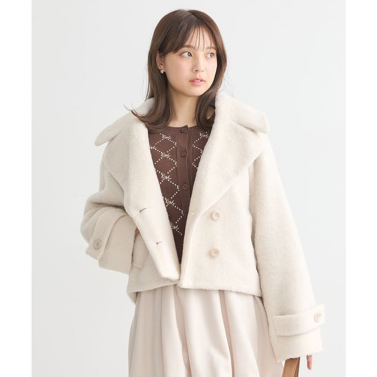 シャギーショートコート｜ファッション通販のSTRIPE CLUB