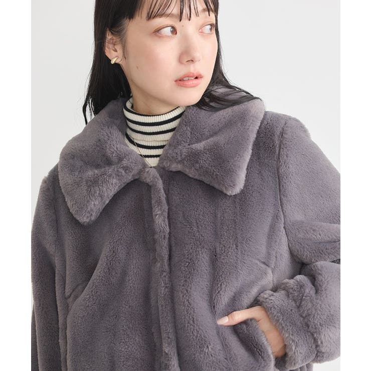 earth music&ecology｜ファーショートコート | Rakuten Fashion