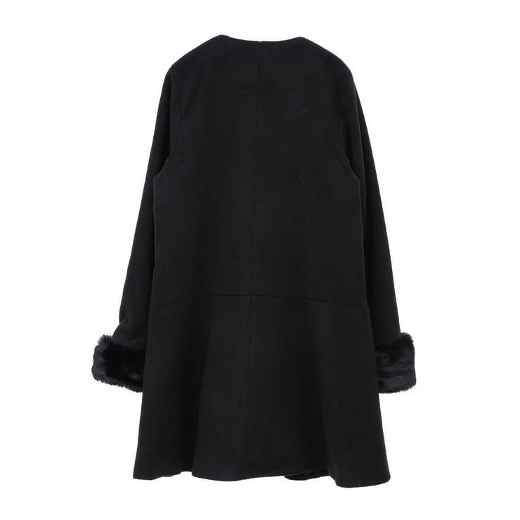 ファーカフスノーカラーコート | earth music&ecology  | 詳細画像33 