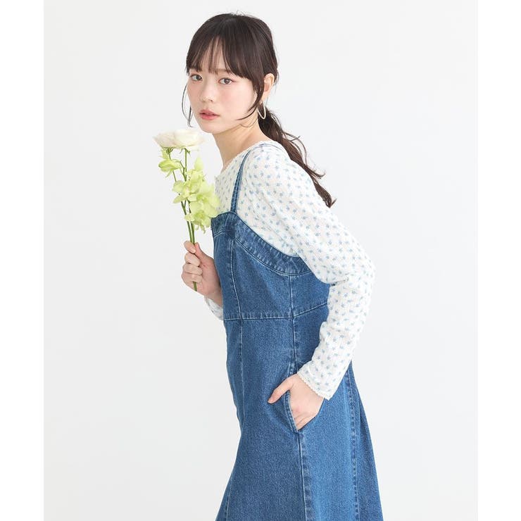 plage デニムフォルムOP ワンピース plage デニムフォルムOP ワンピース（バックレースアップデニム