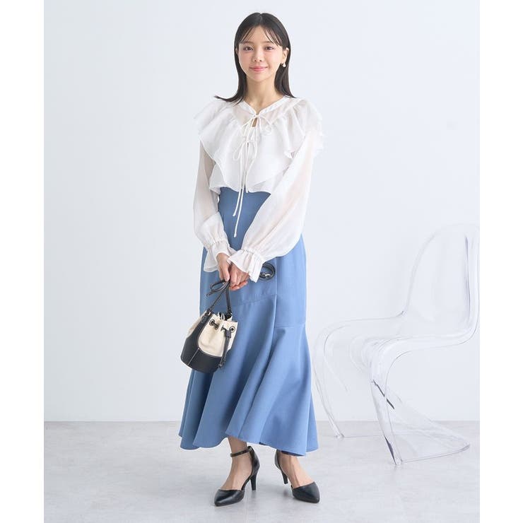 シアーラッフルショートボレロ | earth music&ecology  | 詳細画像11