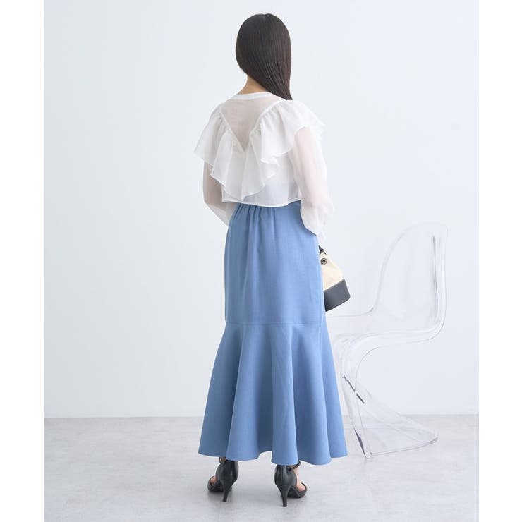 シアーラッフルショートボレロ | earth music&ecology  | 詳細画像13