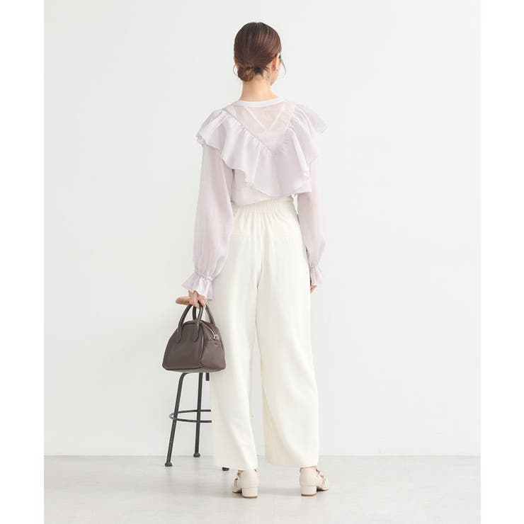 シアーラッフルショートボレロ | earth music&ecology  | 詳細画像21