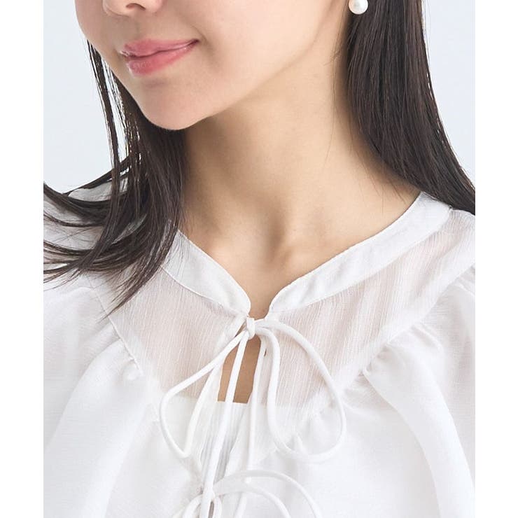 シアーラッフルショートボレロ | earth music&ecology  | 詳細画像22